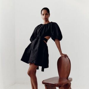 Aje Black Mini Dress